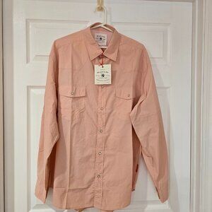 WM Lamb & Son Southern Proper Sportsman Collection Field Shirt Pearl Snap XL NWT